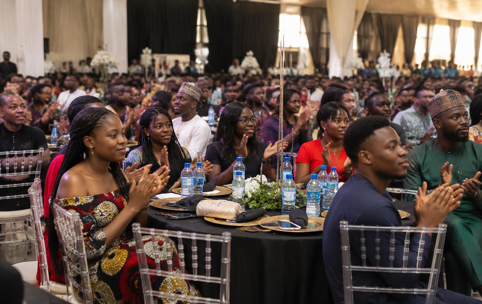 A large audience at a food and culture event
